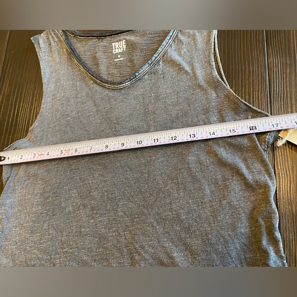 Black/Grey Medium True Craft Tank Top, Boho, Longer Length, Unworn, Tag Still On - Picture 3 of 8